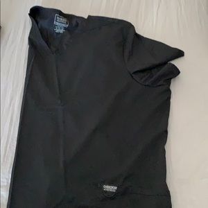 Cherokee 4X black scrub top